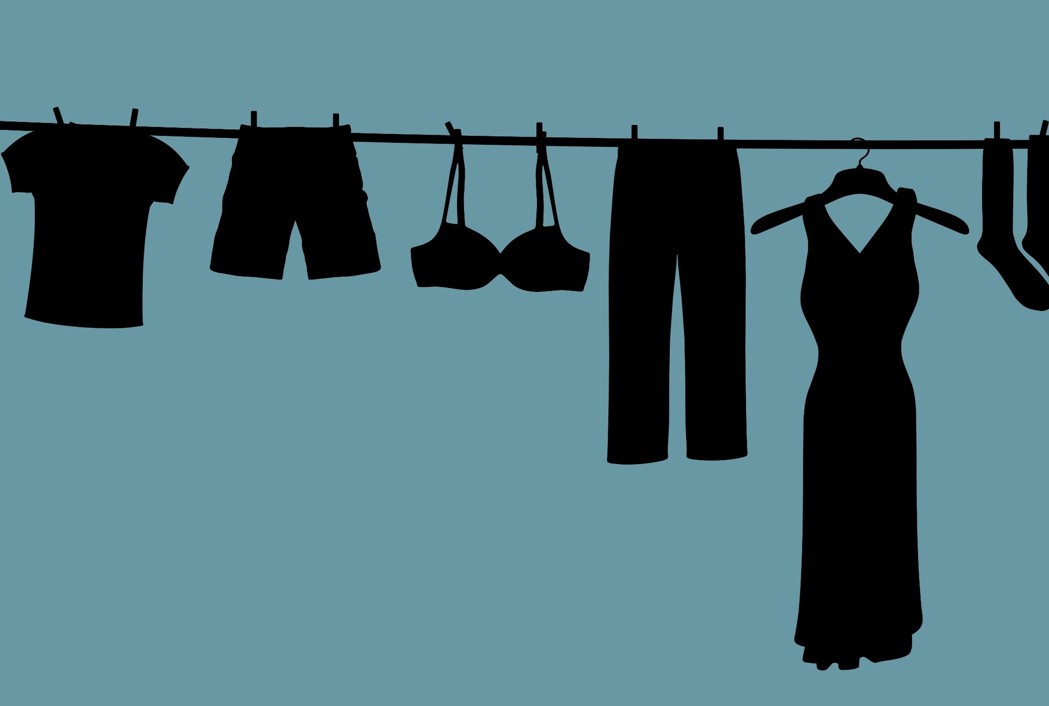 clothes on washing line